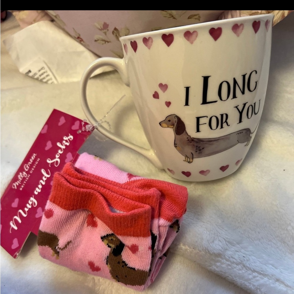 Valentine’s Day Dachshund Doxie Mug Set